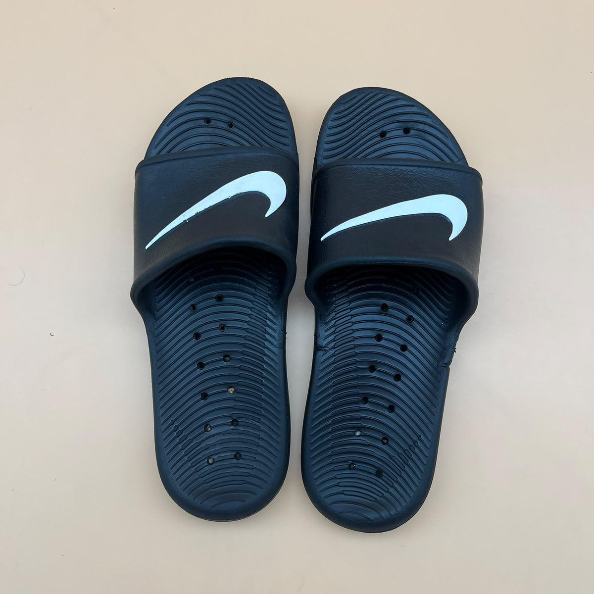 Nike Kawa Slides - Navy/Light Blue