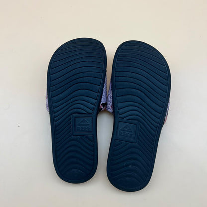 Reef Floral Slides - Navy