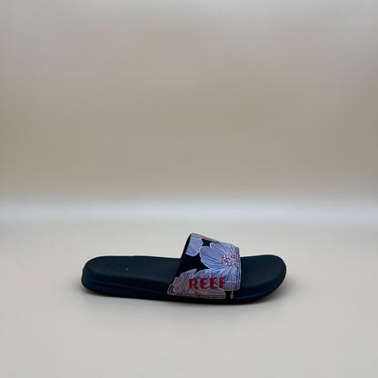 Reef Floral Slides - Navy