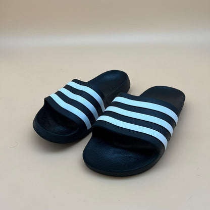 Adidas Adilette Aqua Slides - Black/White
