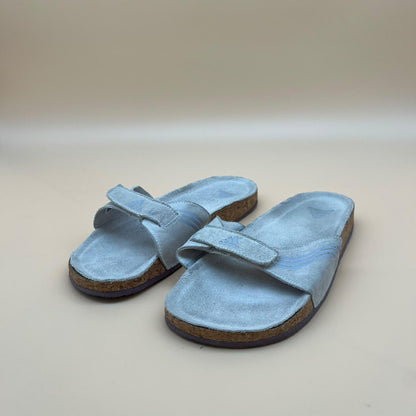 Adidas Cork Slides - Light Blue