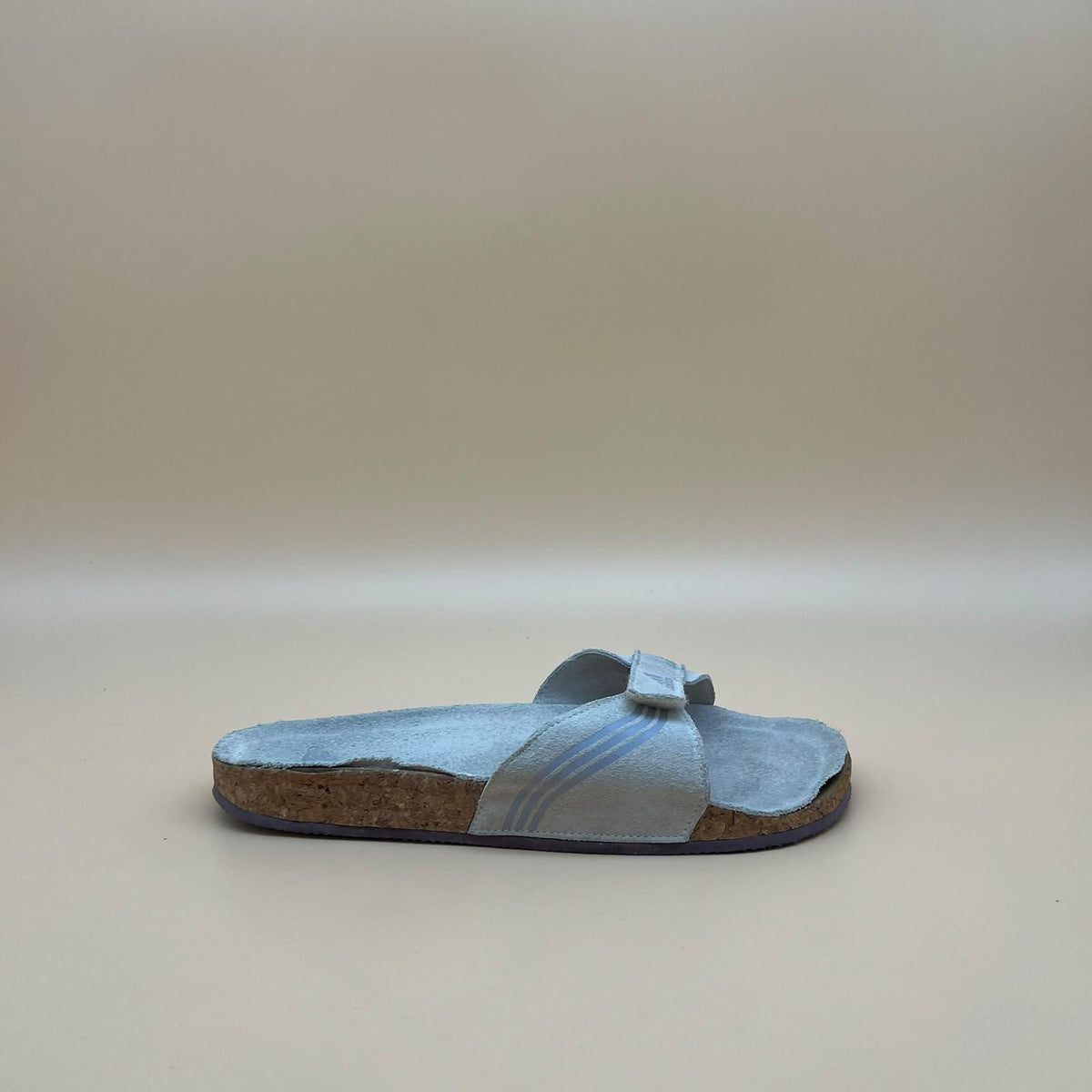Adidas Cork Slides - Light Blue