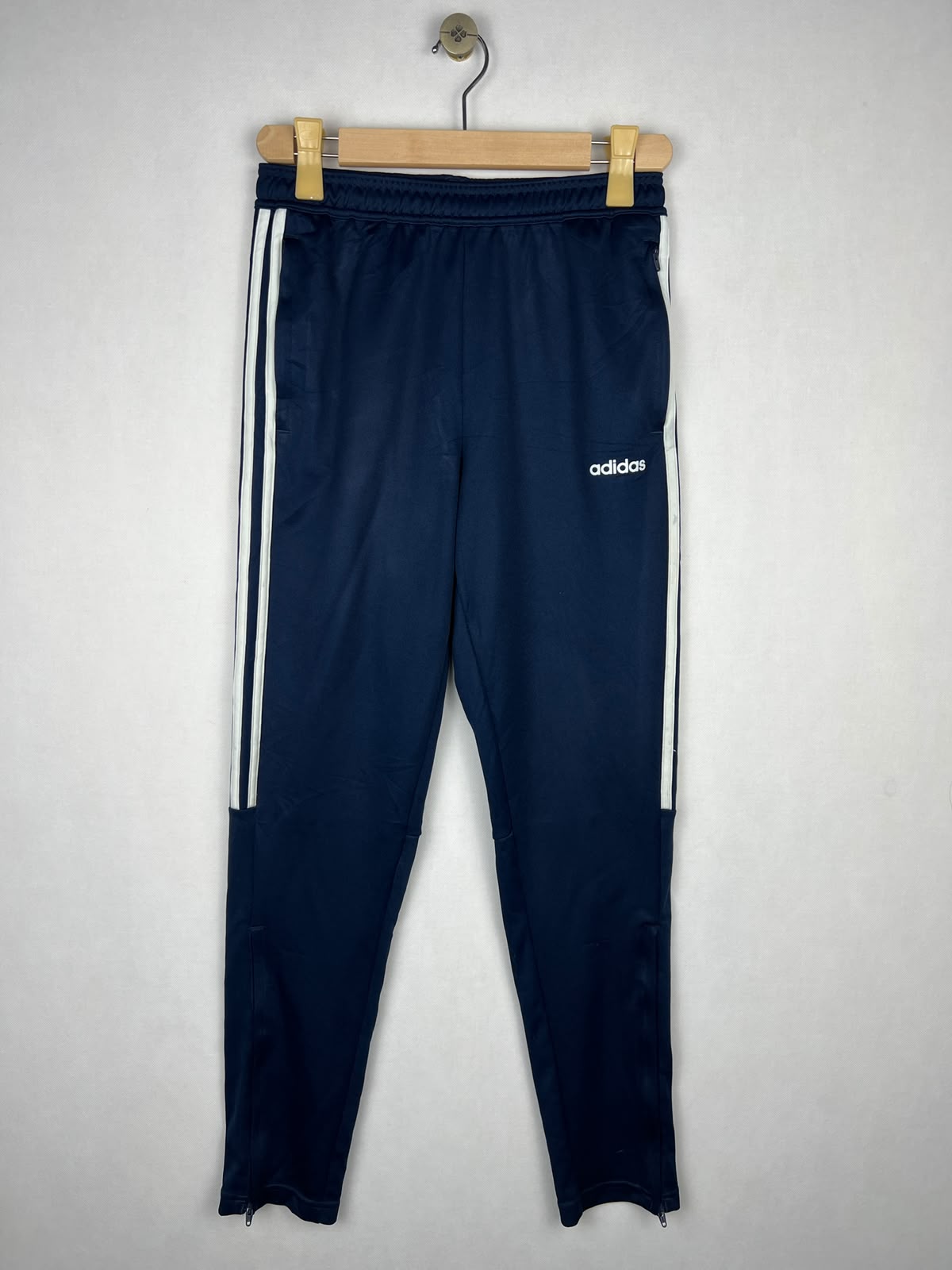 Adidas Sereno Men's Navy Blue 3-Stripes Training Track Pants