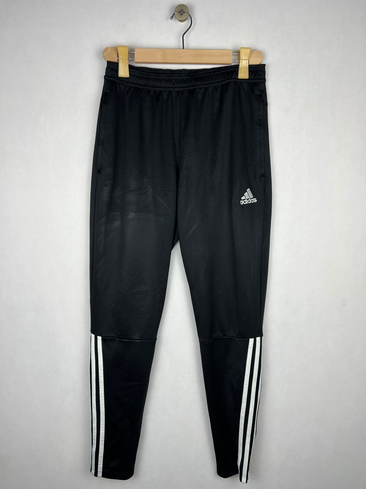 Adidas Regista Men's Black 3-Stripes Training Track Pants