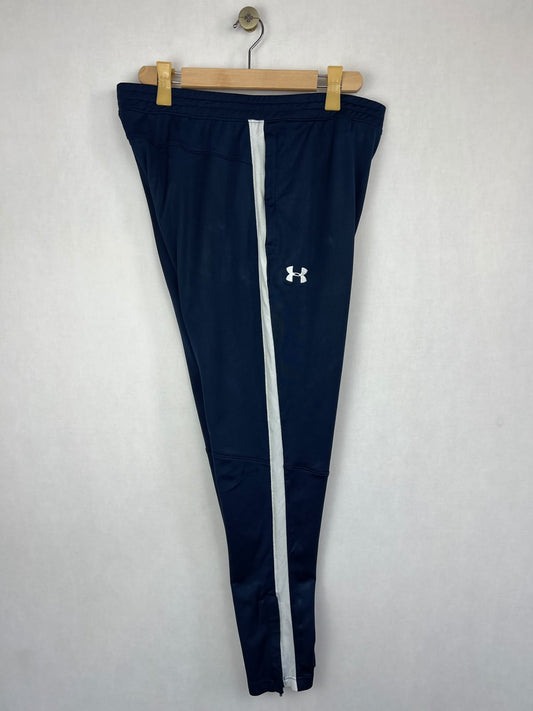 Under Armour Men's Navy Blue Fitted Training Track Pants