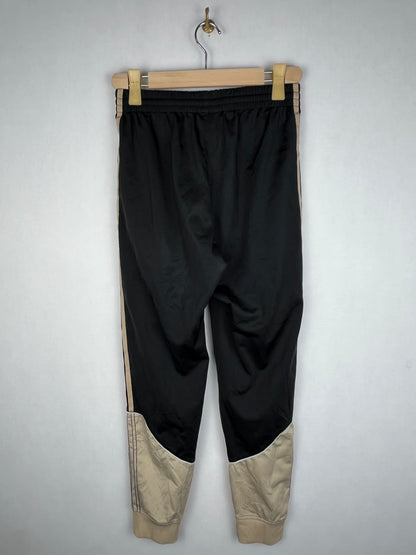 Adidas Originals Men's Black Beige 3-Stripes Colorblock Cuffed Track Pants