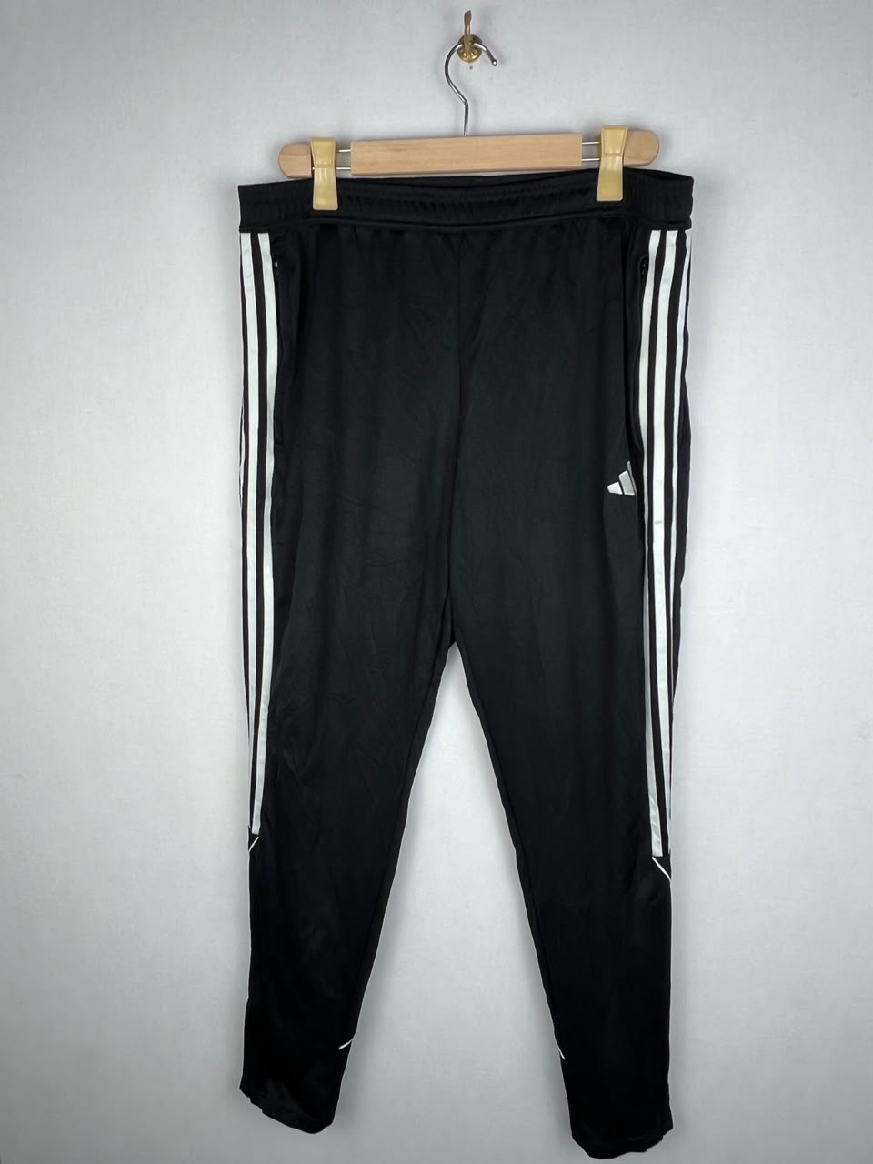 Adidas Tiro 23 Men's Black White 3-Stripes Training Track Pants