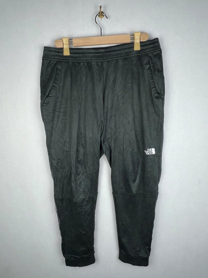 The North Face Men's Black Grid Fleece Logo Tape Jogger Pants