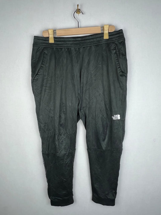 The North Face Men's Black Grid Fleece Logo Tape Jogger Pants