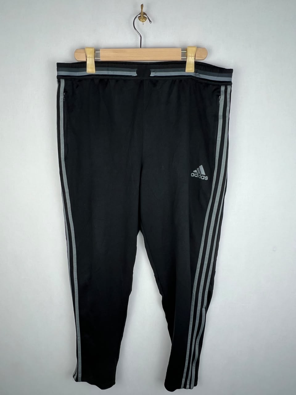 Adidas Condivo 16 Men's Black Grey 3-Stripes Training Track Pants