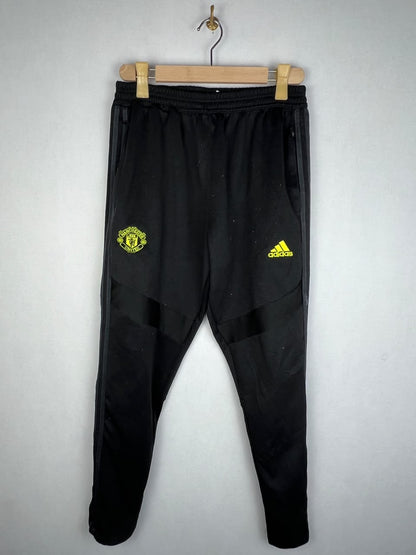 Adidas Men's Black Solar Yellow Panel 3-Stripes Training Track Pants