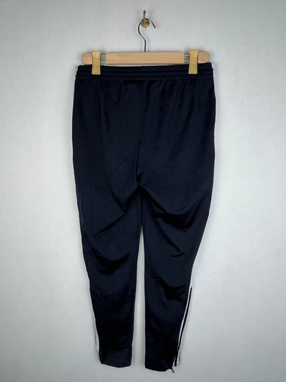 Adidas Black White Wide Panel 3-Stripes Track Pants