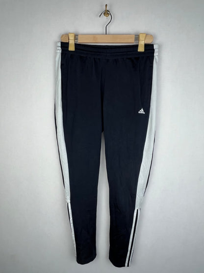 Adidas Black White Wide Panel 3-Stripes Track Pants