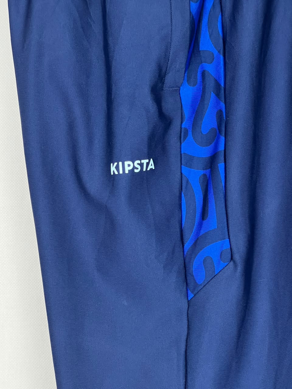 Kipsta Men's Navy Blue Royal Print Football Training Track Pants