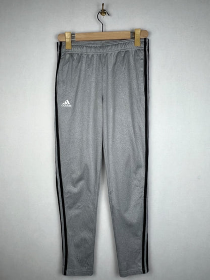 Adidas Grey Heather Black 3-Stripes Training Track Pants