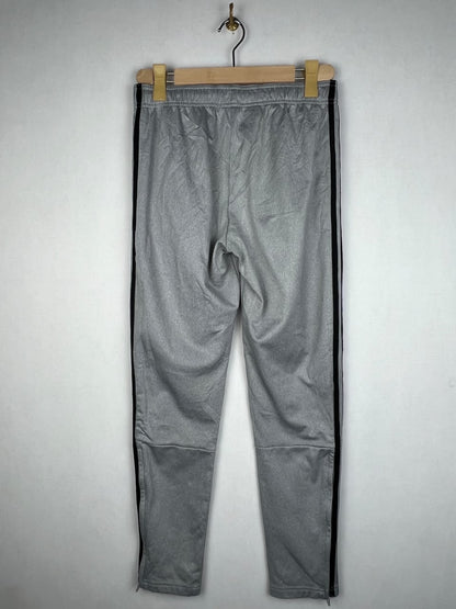 Adidas Grey Heather Black 3-Stripes Training Track Pants