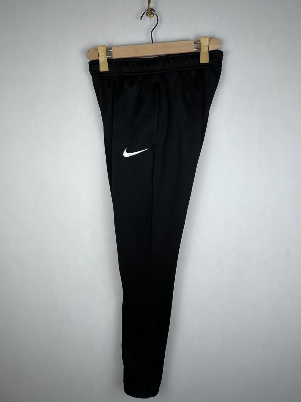 Nike Dri-FIT Men's Black White Swoosh Training Track Pants