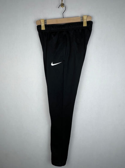 Nike Dri-FIT Men's Black White Swoosh Training Track Pants