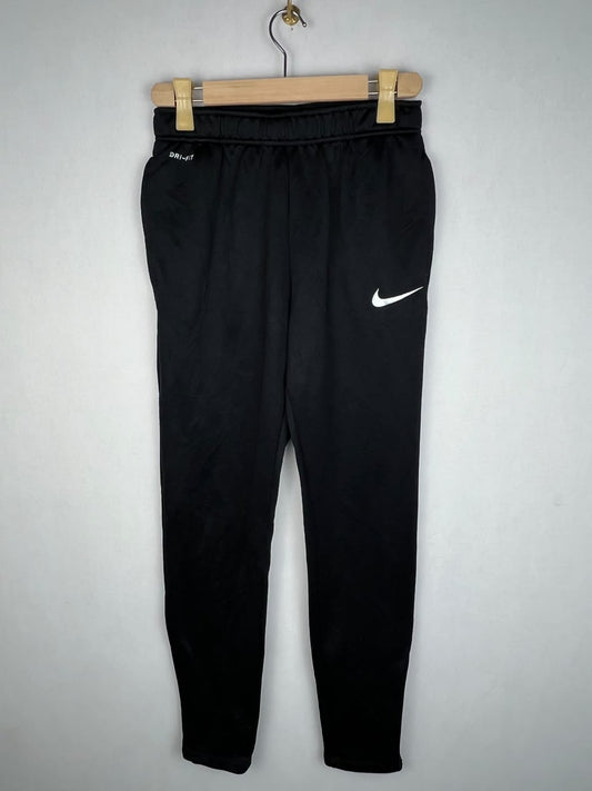 Nike Dri-FIT Men's Black White Swoosh Training Track Pants