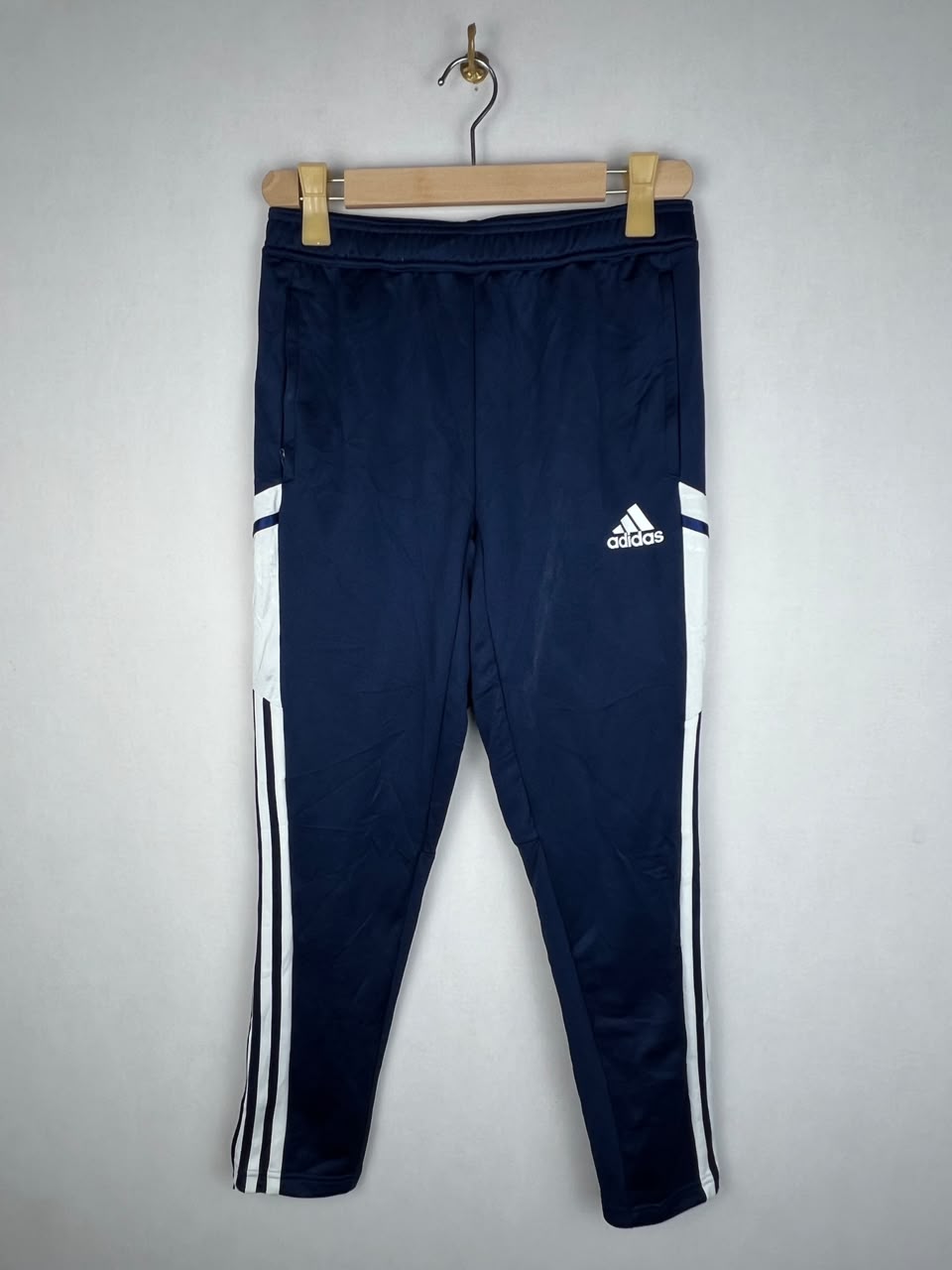 Adidas Condivo 22 Navy Blue White 3-Stripes Training Track Pants