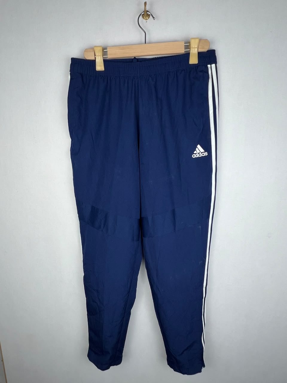 Adidas Tiro 19 Men's Navy Blue White 3-Stripes Woven Track Pants