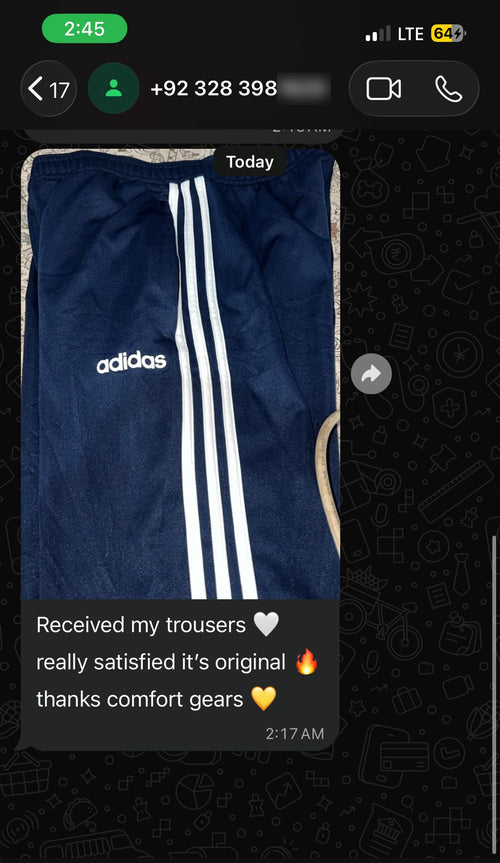 Customer review from WhatsApp